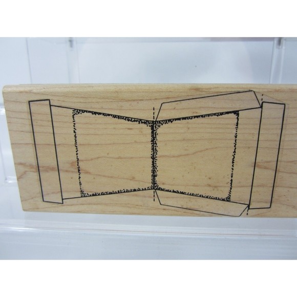 Vintage Limited Edition Rubber Stamps Wood Lot of 3 Shapes 3D - Picture 6 of 8